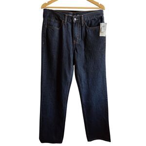 NWT Old Navy Jeans Medium Wash Denim Wow Loose Built-In Tough Rugged Mens 32x34